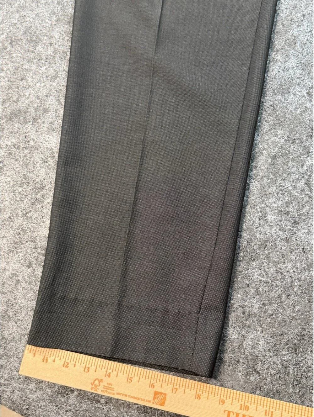 Perry Ellis America Mens Dress Pants Gray Pleated 32x30 Classic Fit